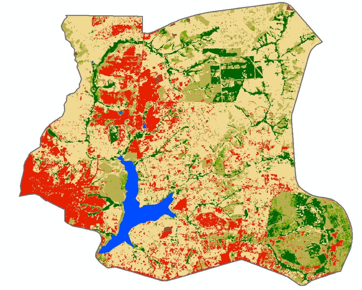 Resultado de imagem para OcupaÃ§Ã£o urbana ao redor do reservatÃ³rio do Descoberto, no DF, subiu 336% em 16 anos