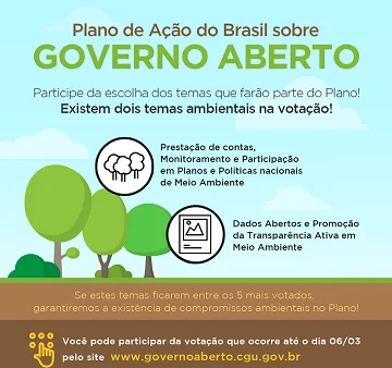 Vote pela transparência e pelo monitoramento do meio ambiente no Brasil