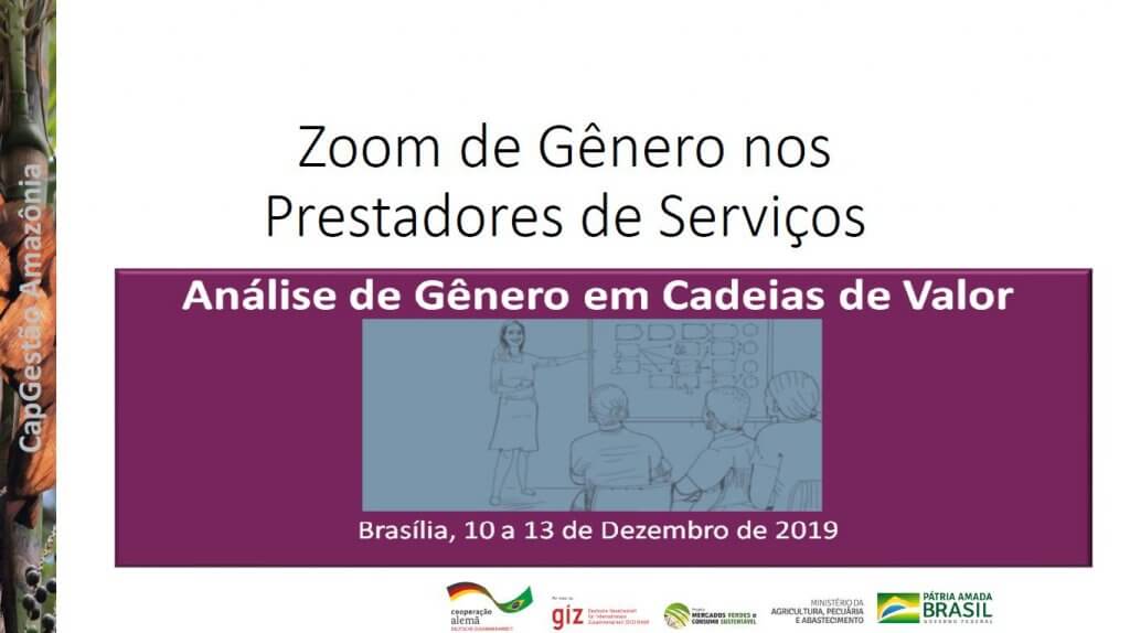 A apresentação traz um questionário para gerar a reflexão sobre a necessidade de adaptar os produtos e os serviços prestados e torná-los sensíveis ao gênero. 