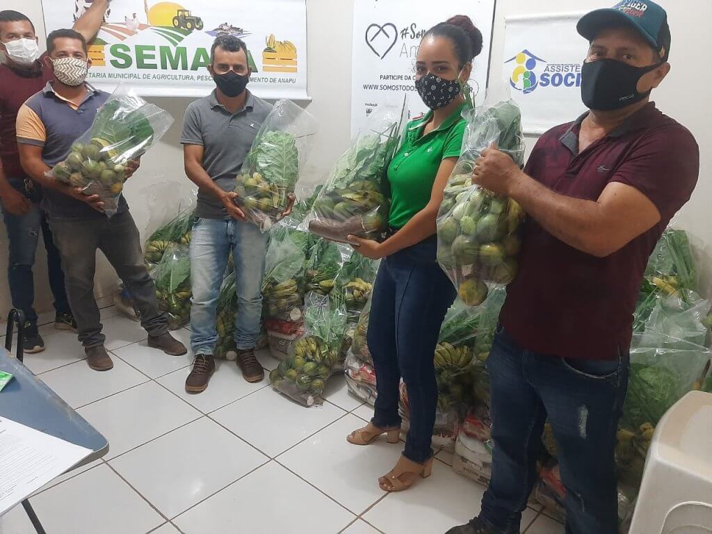 Cestas entregues em Anapu-PA / Foto: SEMAS