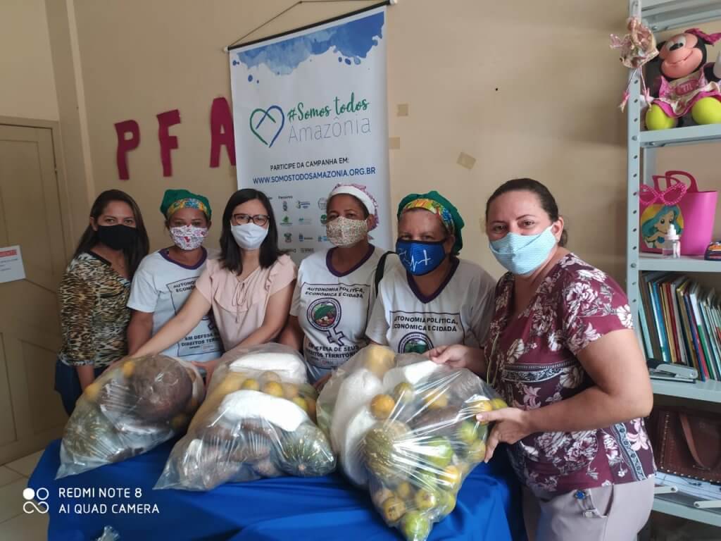 Alimentos doados foram adquiridos de pequenas agricultoras familiares - Foto: Comunicação Semtra