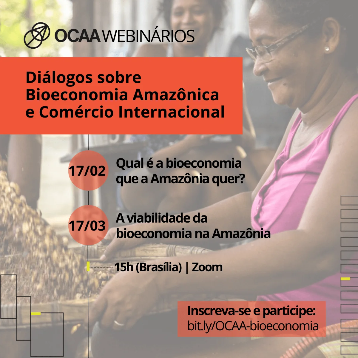 OCAA lança série de diálogos sobre bioeconomia e comércio internacional