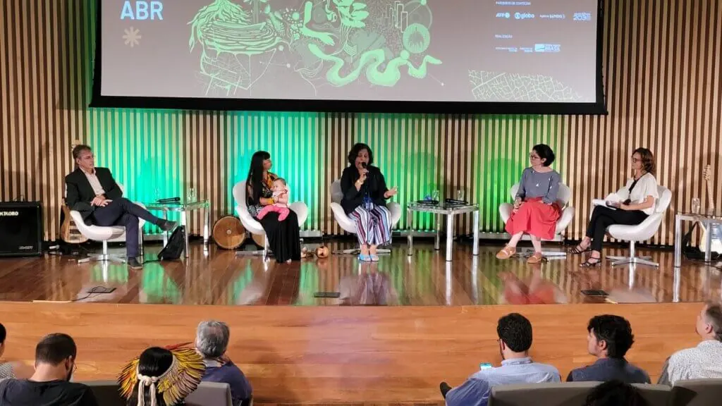 Seminário Fruturos aconteceu nos dias 28 e 29/04 como parte da programação da exposição de mesmo nome. Foto: Alcilene Cardoso/IPAM