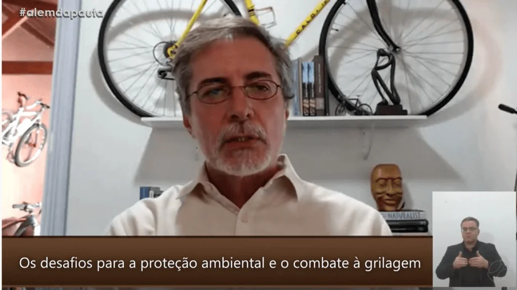 “Hoje a grilagem está solta, sem qualquer penalidade, e as pessoas estão vendendo terra pública, invadida ilegalmente”, disse Moutinho durante participação do programa Além da Pauta, da TV Alese.