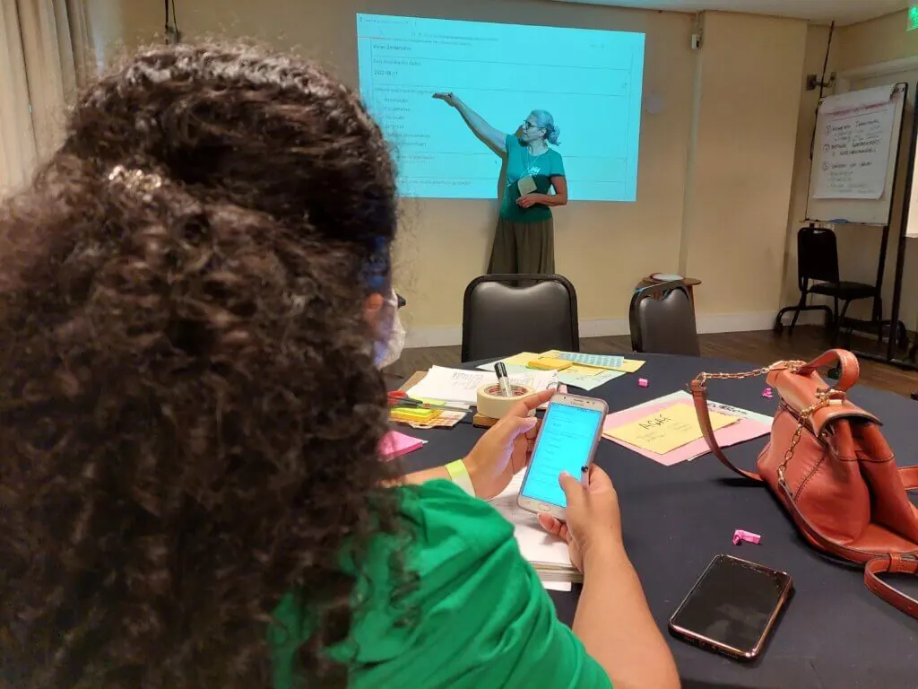 Representantes das Reservas Extrativistas Chico Mendes e Cazumbá-Iracema participaram do treinamento em Rio Branco, no Acre. Foto: Sara Leal/IPAM