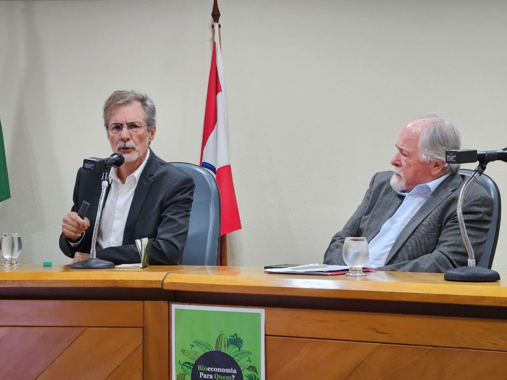 Evento de lançamento do livro Bioeconomia para quem?