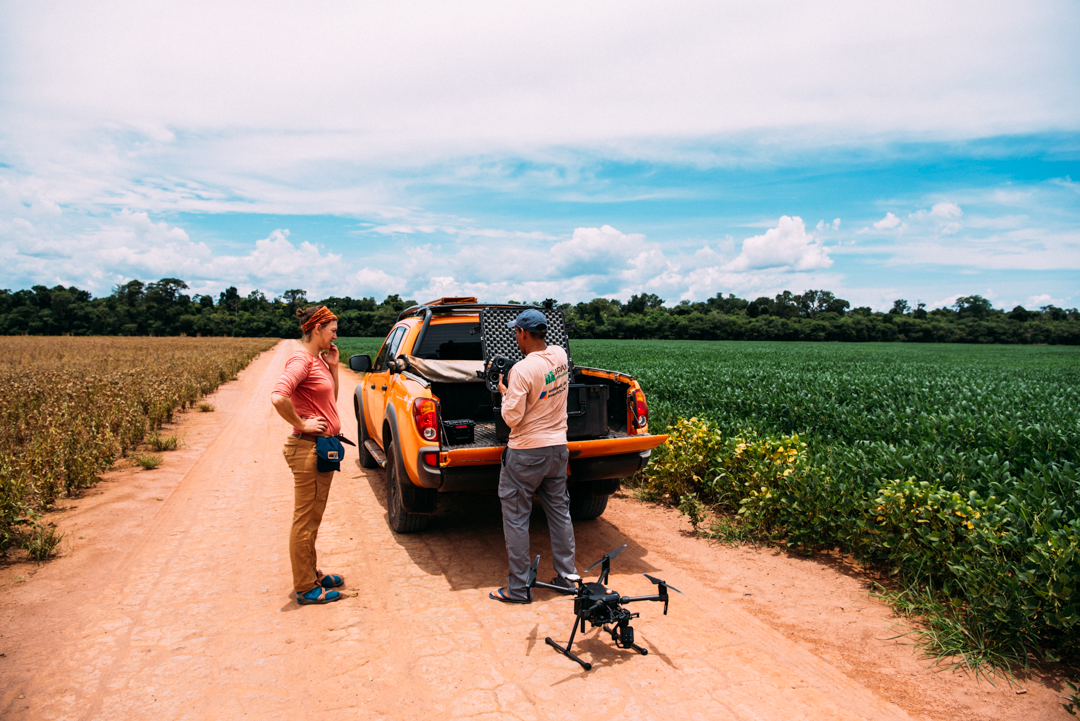 Localizada em Querência (MT), Estação de Pesquisa Tanguro possibilita estudos sobre interação entre vegetação nativa e plantação. (Mitch Korolevl/Woodwell)