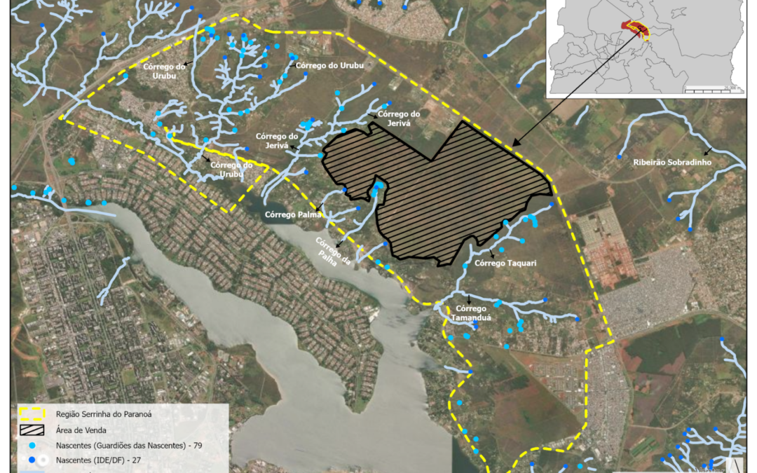 Venda da Serrinha para pagar déficits do BRB ameça água do Distrito Federal