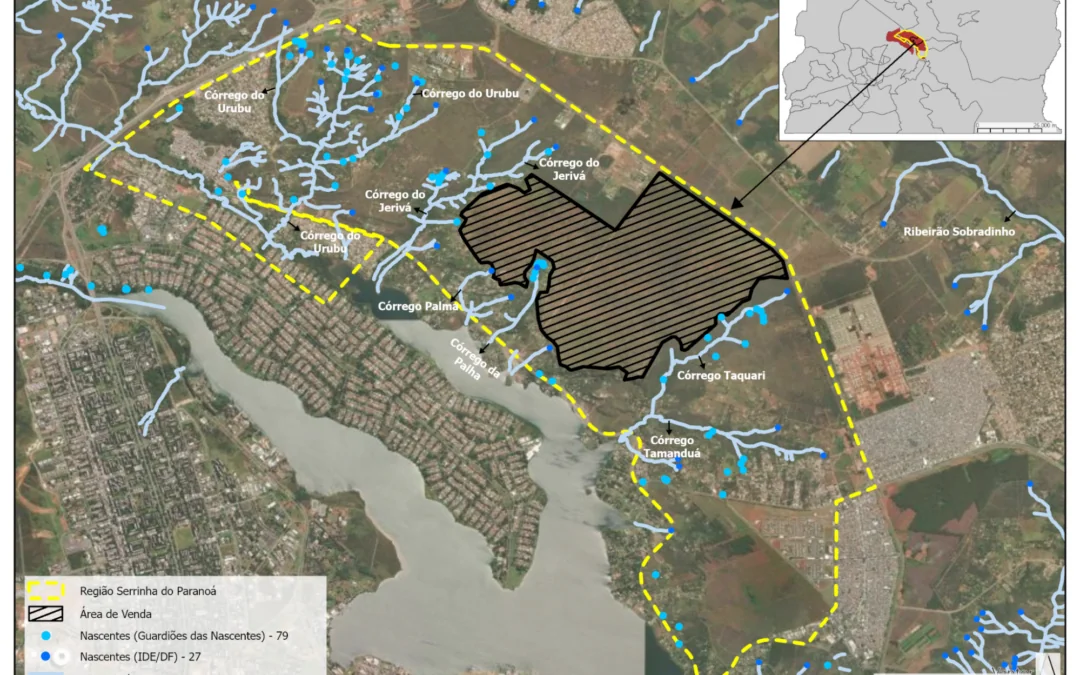 Venda da Serrinha para pagar déficits do BRB ameça água do Distrito Federal