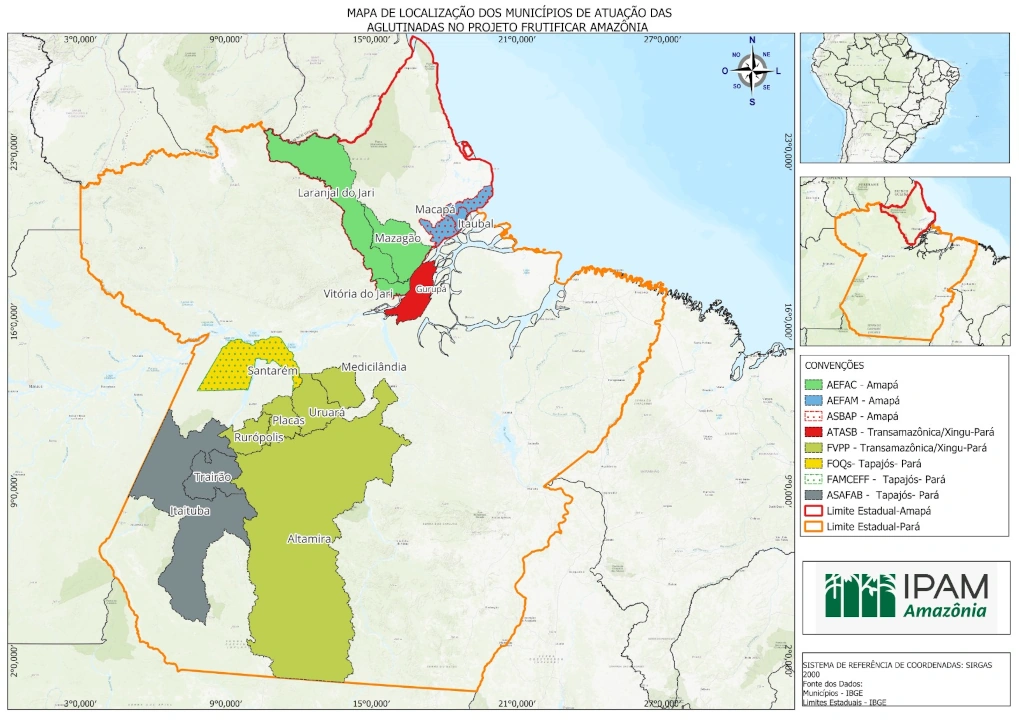 Projeto Frutificar Amazônia – Área de atuação